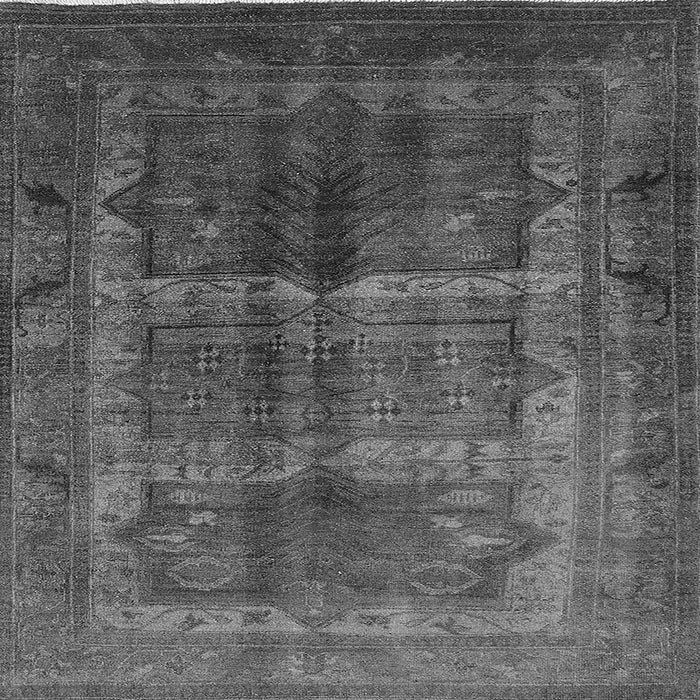 Square Oriental Gray Industrial Rug, urb1573gry
