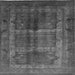 Square Oriental Gray Industrial Rug, urb1573gry