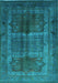 Oriental Turquoise Industrial Rug, urb1573turq