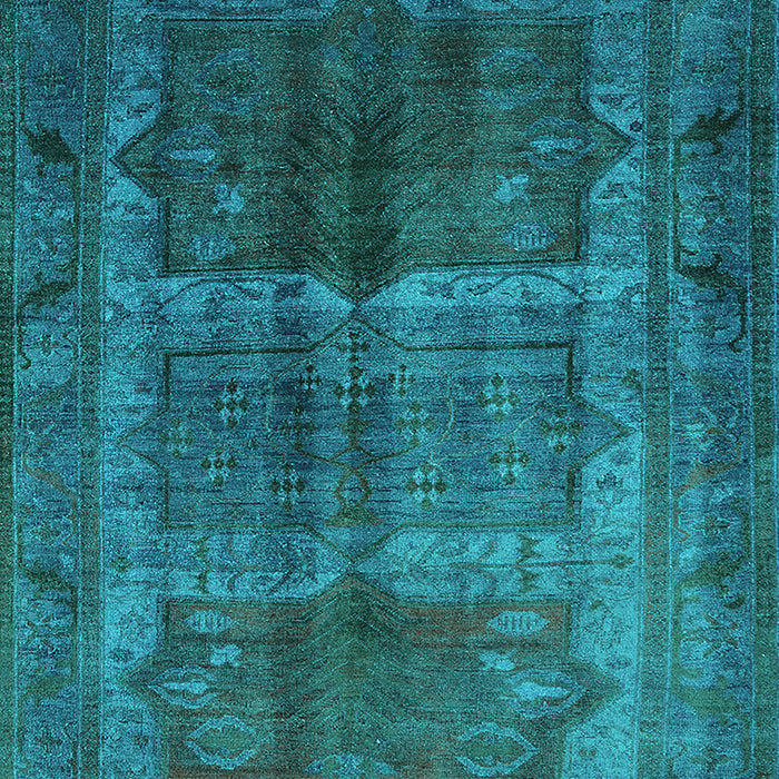 Oriental Turquoise Industrial Rug, urb1573turq