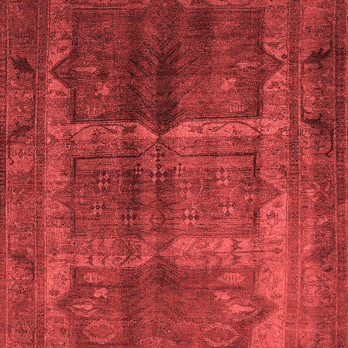 Machine Washable Oriental Red Industrial Rug, wshurb1573red