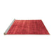 Sideview of Machine Washable Oriental Orange Industrial Area Rugs, wshurb1574org