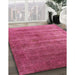 Mid-Century Modern Neon Hot Pink Oriental Rug in Family Room, urb1574