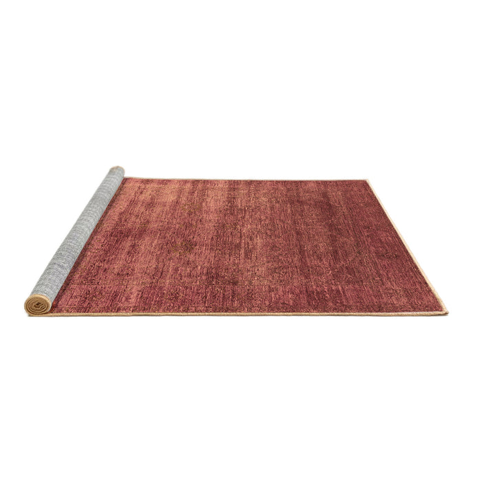 Sideview of Machine Washable Oriental Brown Industrial Rug, wshurb1574brn