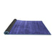 Sideview of Oriental Blue Industrial Rug, urb1574blu