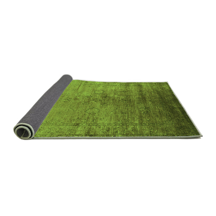 Sideview of Oriental Green Industrial Rug, urb1575grn