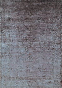 Oriental Light Blue Industrial Rug, urb1575lblu