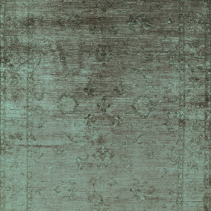 Oriental Turquoise Industrial Rug, urb1575turq