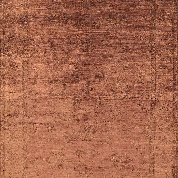 Machine Washable Oriental Brown Industrial Rug, wshurb1575brn