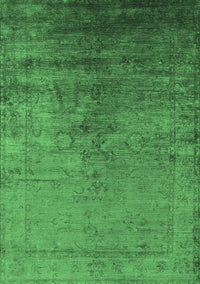 Oriental Emerald Green Industrial Rug, urb1575emgrn