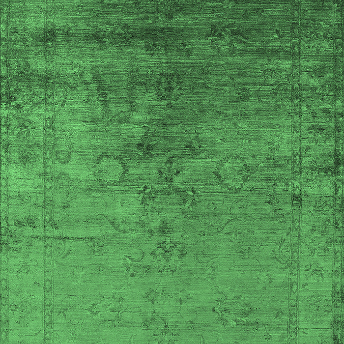 Oriental Emerald Green Industrial Rug, urb1575emgrn