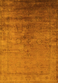 Oriental Yellow Industrial Rug, urb1575yw