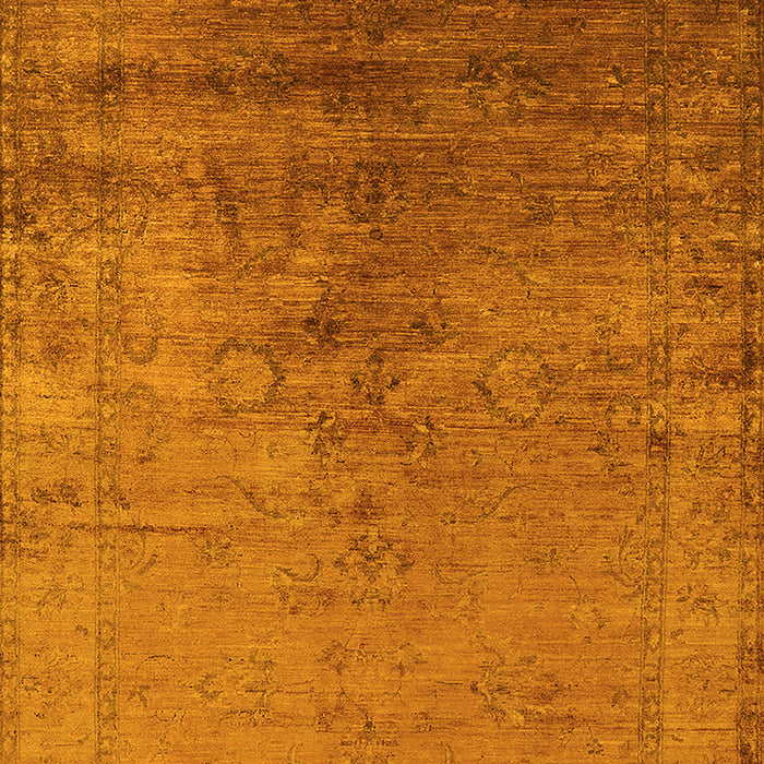 Oriental Yellow Industrial Rug, urb1575yw