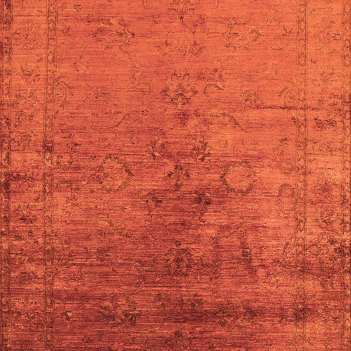 Machine Washable Oriental Orange Industrial Area Rugs, wshurb1575org