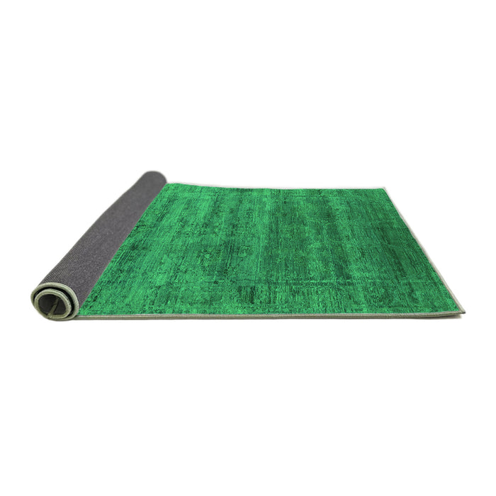 Sideview of Oriental Green Industrial Rug, urb1576grn