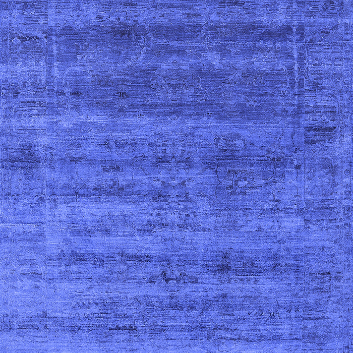Machine Washable Oriental Blue Industrial Rug, wshurb1576blu