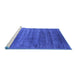 Sideview of Machine Washable Oriental Blue Industrial Rug, wshurb1576blu