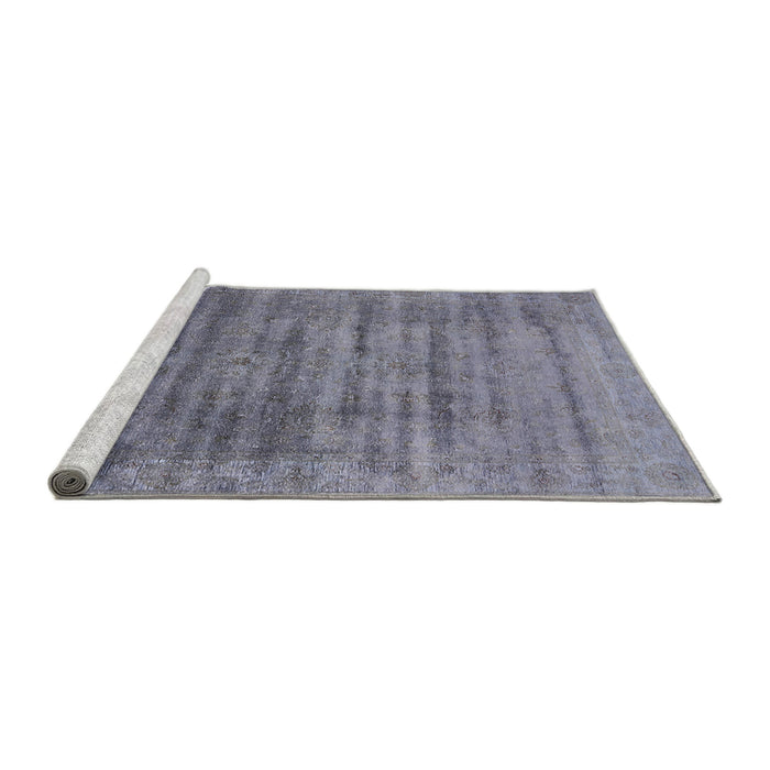 Sideview of Machine Washable Industrial Modern Grape Purple Rug, wshurb1577