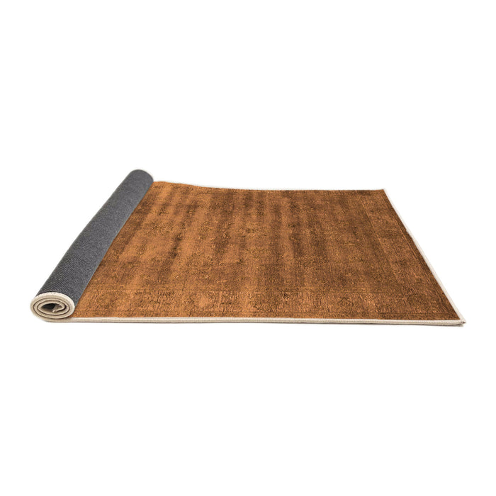 Sideview of Oriental Orange Industrial Rug, urb1577org