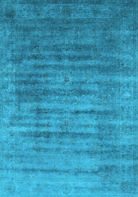 Oriental Light Blue Industrial Rug, urb1577lblu