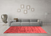 Industrial Red Washable Rugs