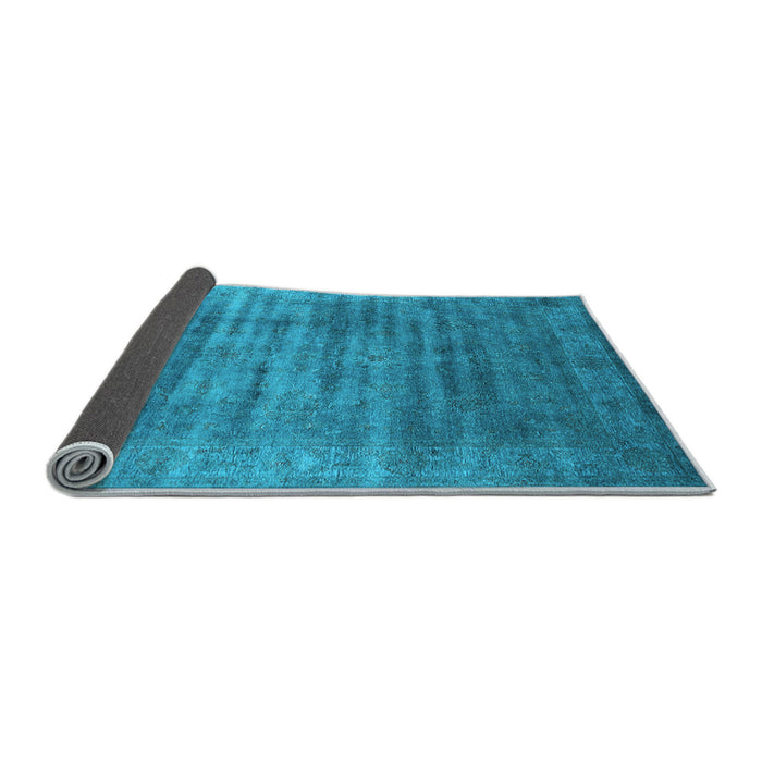 Sideview of Oriental Light Blue Industrial Rug, urb1577lblu