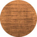 Round Oriental Orange Industrial Rug, urb1577org