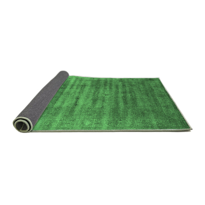 Sideview of Oriental Emerald Green Industrial Rug, urb1577emgrn
