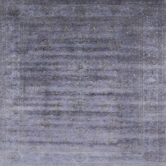 Square Machine Washable Industrial Modern Grape Purple Rug, wshurb1577