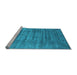 Sideview of Machine Washable Oriental Light Blue Industrial Rug, wshurb1577lblu