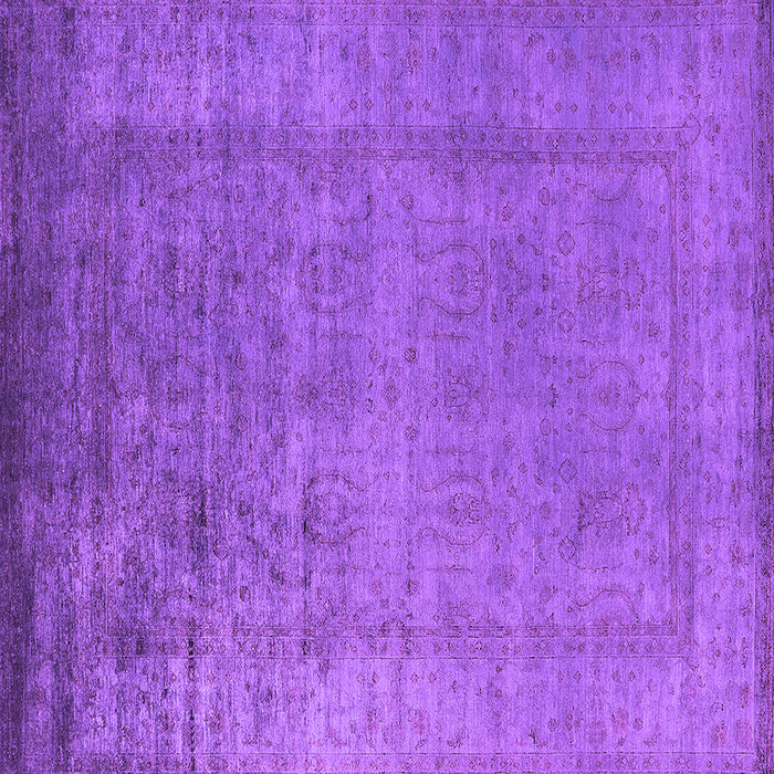 Square Oriental Purple Industrial Rug, urb1578pur