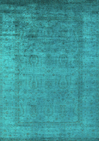 Oriental Turquoise Industrial Rug, urb1578turq