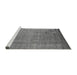Sideview of Machine Washable Oriental Gray Industrial Rug, wshurb1578gry