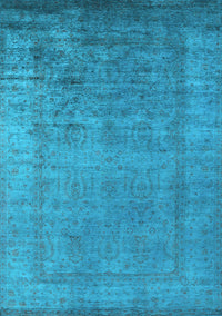 Oriental Light Blue Industrial Rug, urb1578lblu