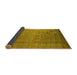 Sideview of Oriental Yellow Industrial Rug, urb1578yw