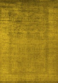 Oriental Yellow Industrial Rug, urb1578yw