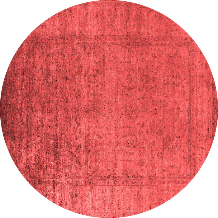 Machine Washable Oriental Red Industrial Rug, wshurb1578red