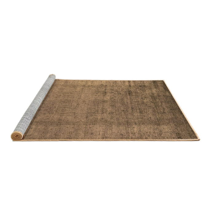 Sideview of Machine Washable Oriental Brown Industrial Rug, wshurb1578brn