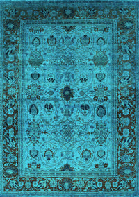 Oriental Turquoise Industrial Rug, urb1579turq