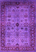 Machine Washable Oriental Pink Industrial Rug, wshurb1579pnk