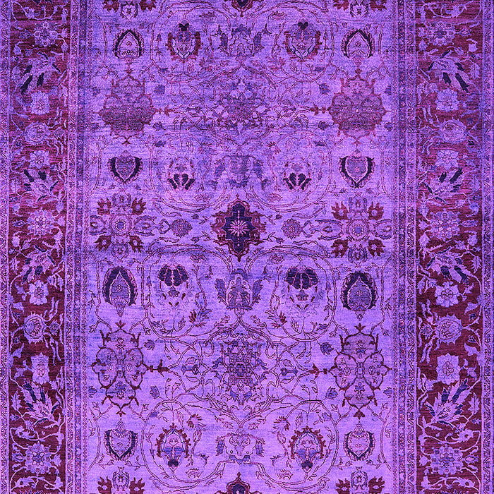 Machine Washable Oriental Pink Industrial Rug, wshurb1579pnk