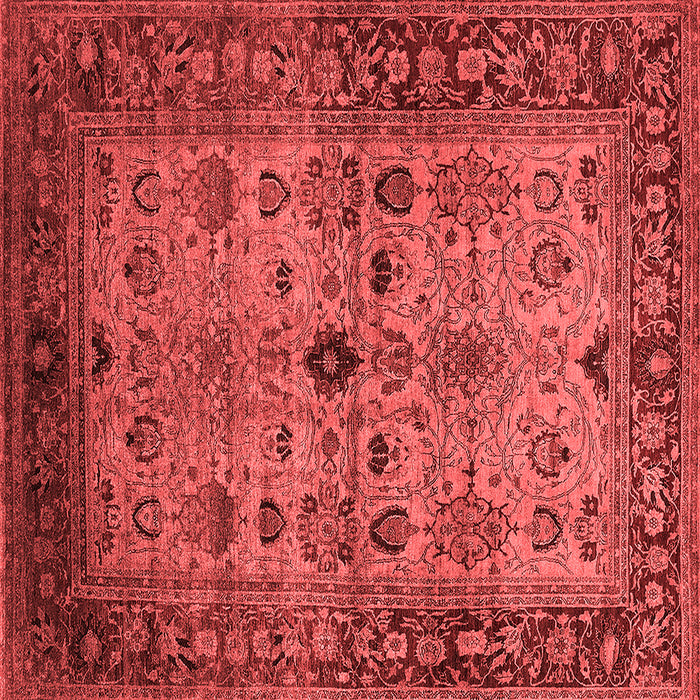 Machine Washable Oriental Red Industrial Rug, wshurb1579red