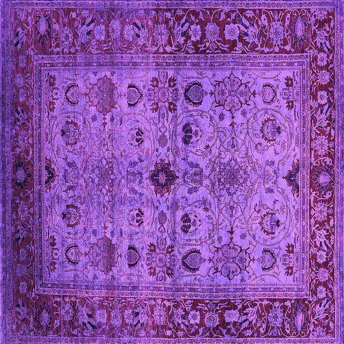 Square Oriental Pink Industrial Rug, urb1579pnk