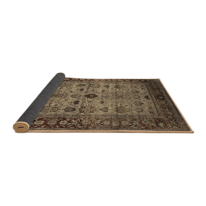 Sideview of Oriental Brown Industrial Rug, urb1579brn