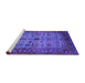 Sideview of Machine Washable Oriental Purple Industrial Area Rugs, wshurb1579pur