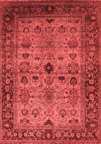 Oriental Red Industrial Rug, urb1579red