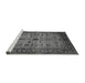 Sideview of Machine Washable Oriental Gray Industrial Rug, wshurb1579gry
