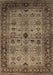 Oriental Brown Industrial Rug, urb1579brn