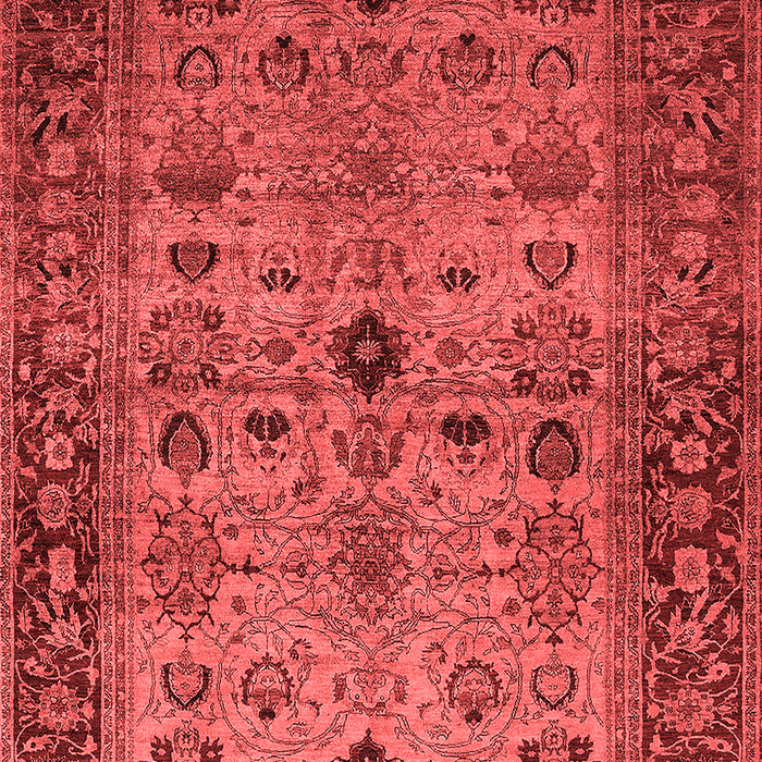 Machine Washable Oriental Red Industrial Rug, wshurb1579red