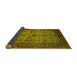 Sideview of Oriental Yellow Industrial Rug, urb1579yw